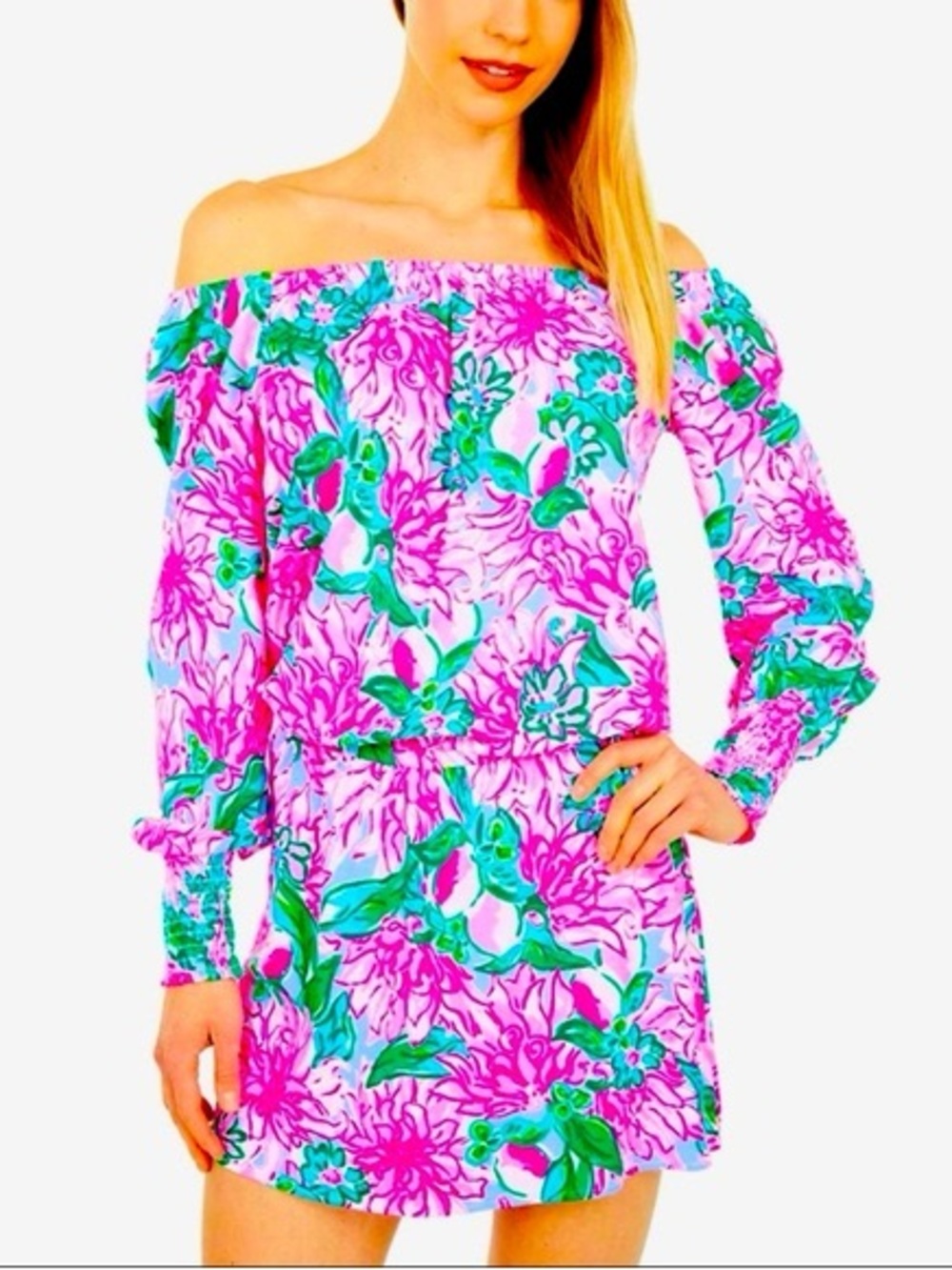 Lilly Pulitzer Lana Off-the-Shoulder Skort Romper